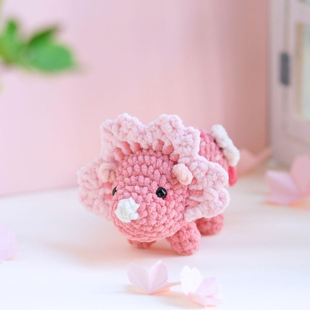 Gentle Triceratops Crochet Pattern