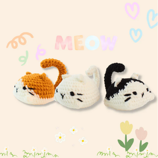 Loafy Kitty Trio Crochet Pattern
