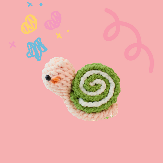 Matcha Roulade Snail Crochet Pattern