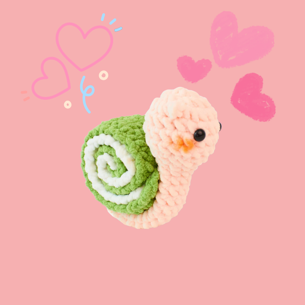 Matcha Roulade Snail Crochet Pattern