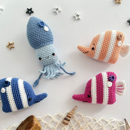 Sweet Sea Animal Crochet Pattern Set