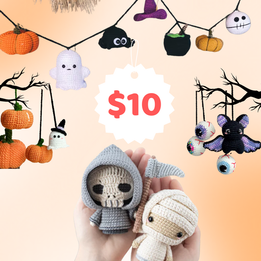 Spooky Halloween Amigurumi Crochet Pattern Set