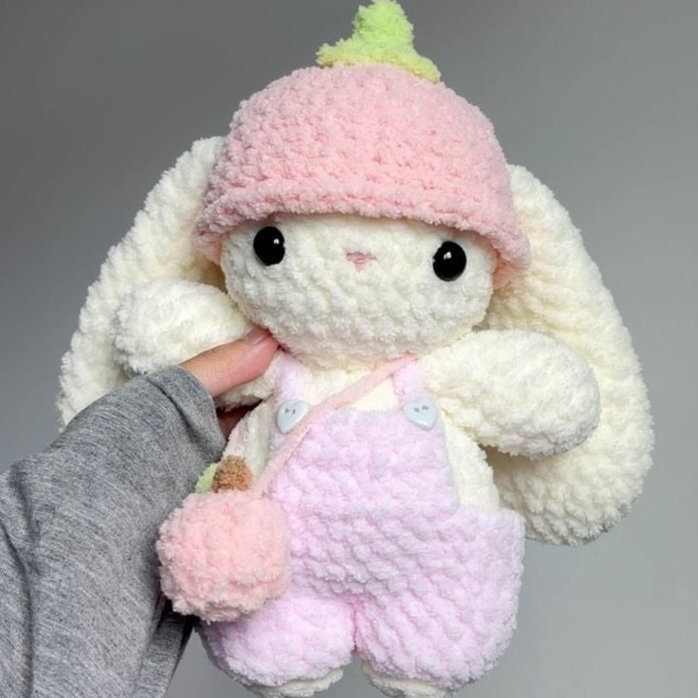 Strawberry Pop Bunny Crochet Pattern