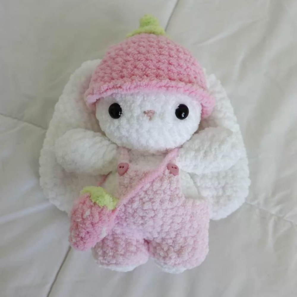 Strawberry Pop Bunny Crochet Pattern