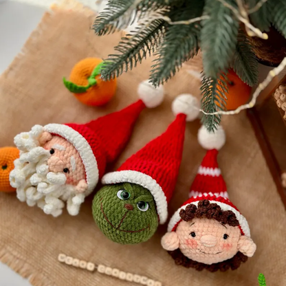 3-in-1 Festive Friends & Tree Crochet Pattern