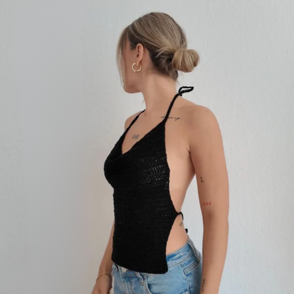 Elegant Noir Top Crochet Pattern