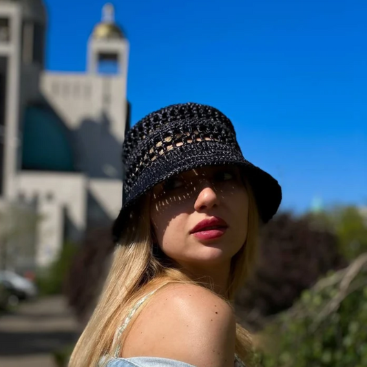 Noir Breeze Bucket Hat Crochet Pattern