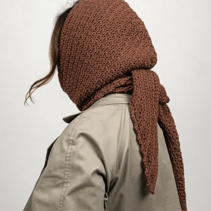 2 in 1 Hooded Scarf & Slippers Crochet Pattern