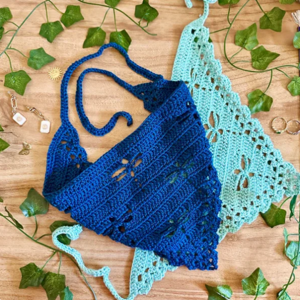 Dragonfly Bandana Crochet Pattern
