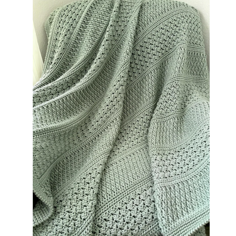 Field and Forest Crochet Throw Crochet Pattern