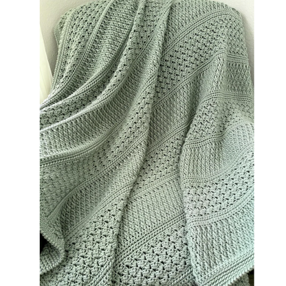 Field and Forest Crochet Throw Crochet Pattern