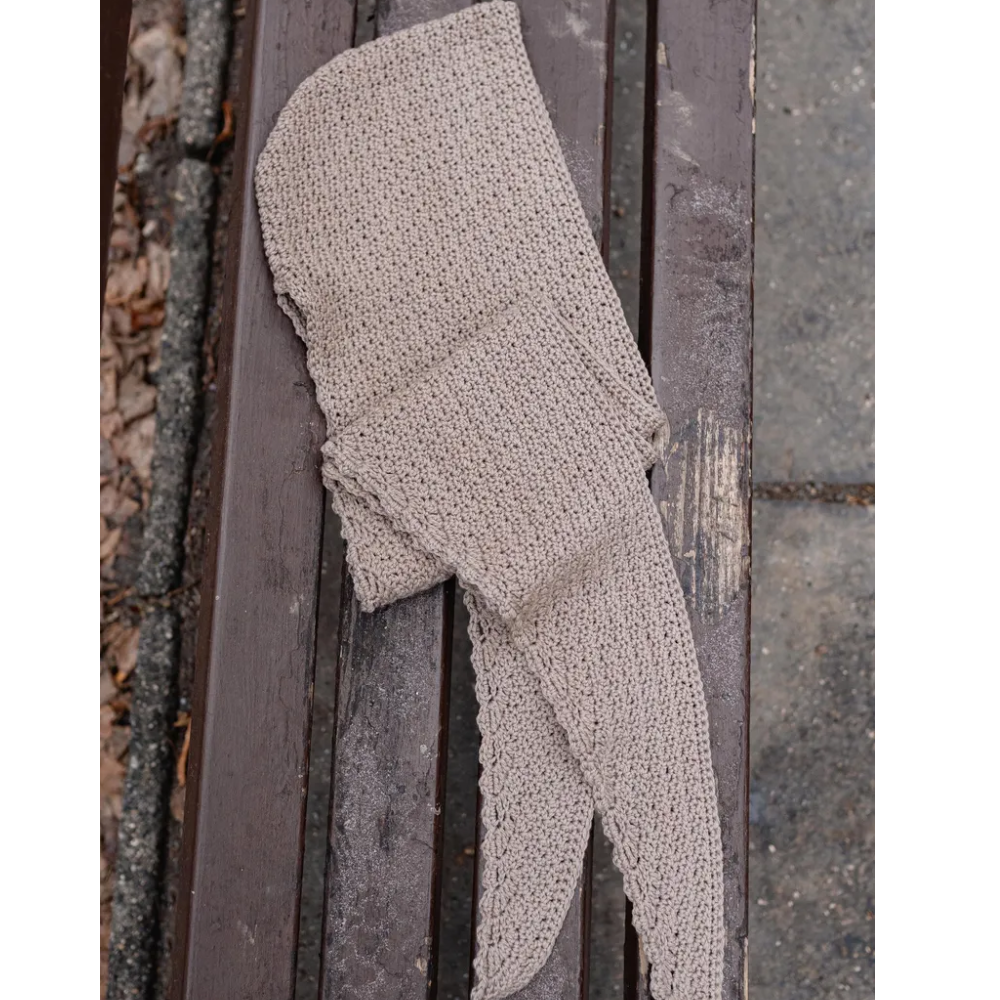 2 in 1 Hooded Scarf & Slippers Crochet Pattern