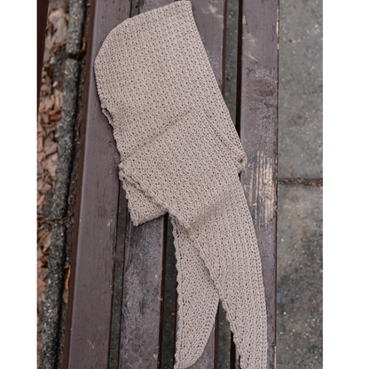 2 in 1 Hooded Scarf & Slippers Crochet Pattern