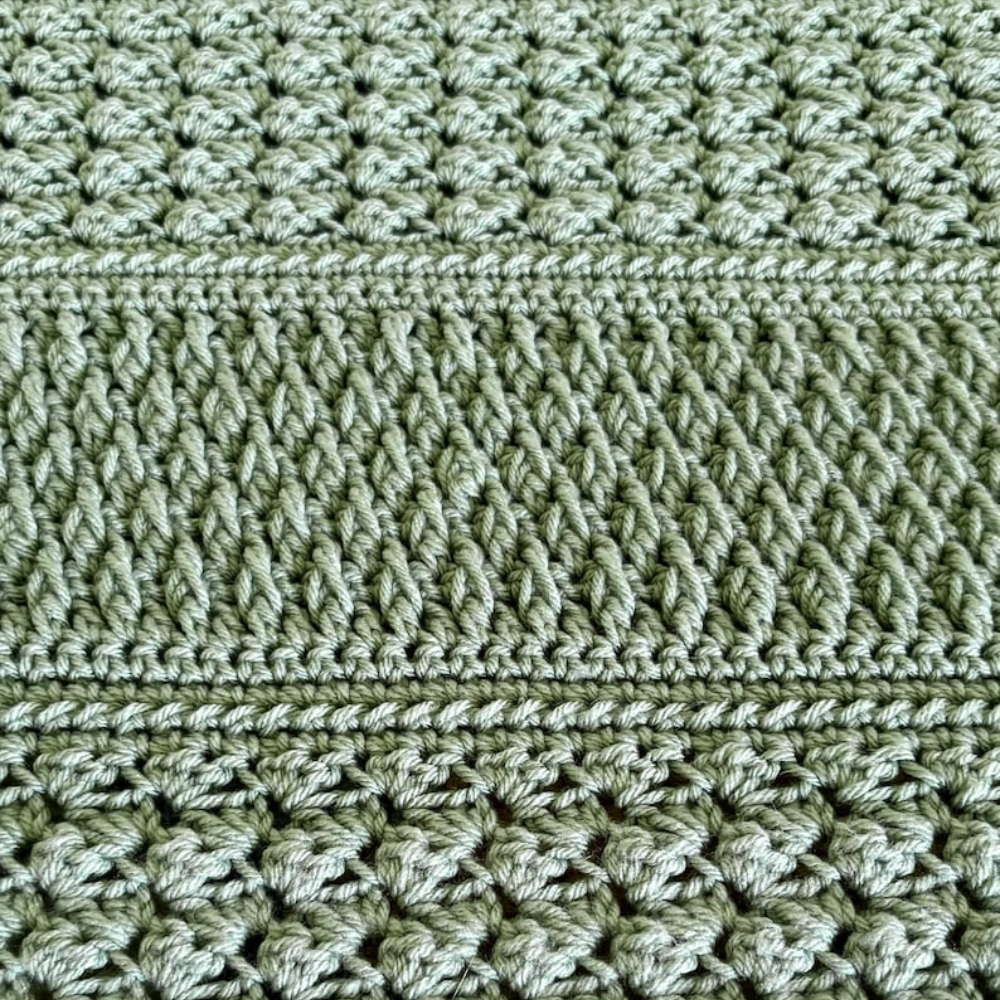 Field and Forest Crochet Throw Crochet Pattern