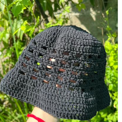 Breezy Blocks Bucket Hat  Crochet Pattern