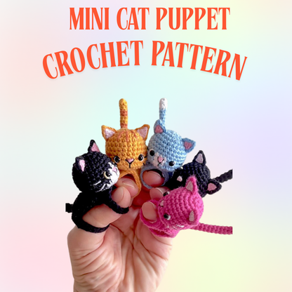Kitty Finger Puppet Crochet Pattern