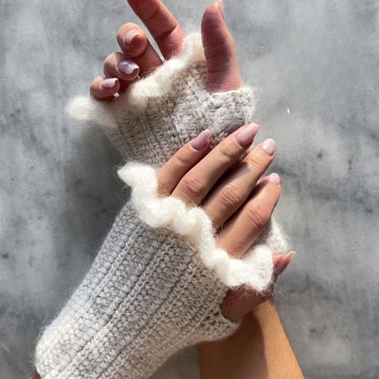 Fluffy Wrist Warmers Crochet Pattern