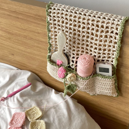 Bedside Pocket Organizer Crochet Pattern