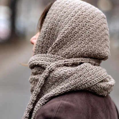 2 in 1 Hooded Scarf & Slippers Crochet Pattern