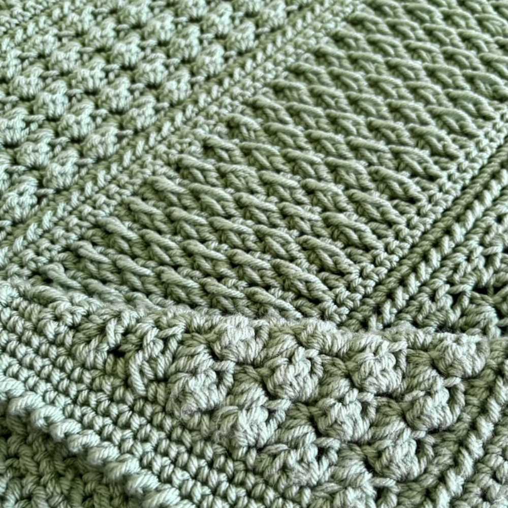 Field and Forest Crochet Throw Crochet Pattern