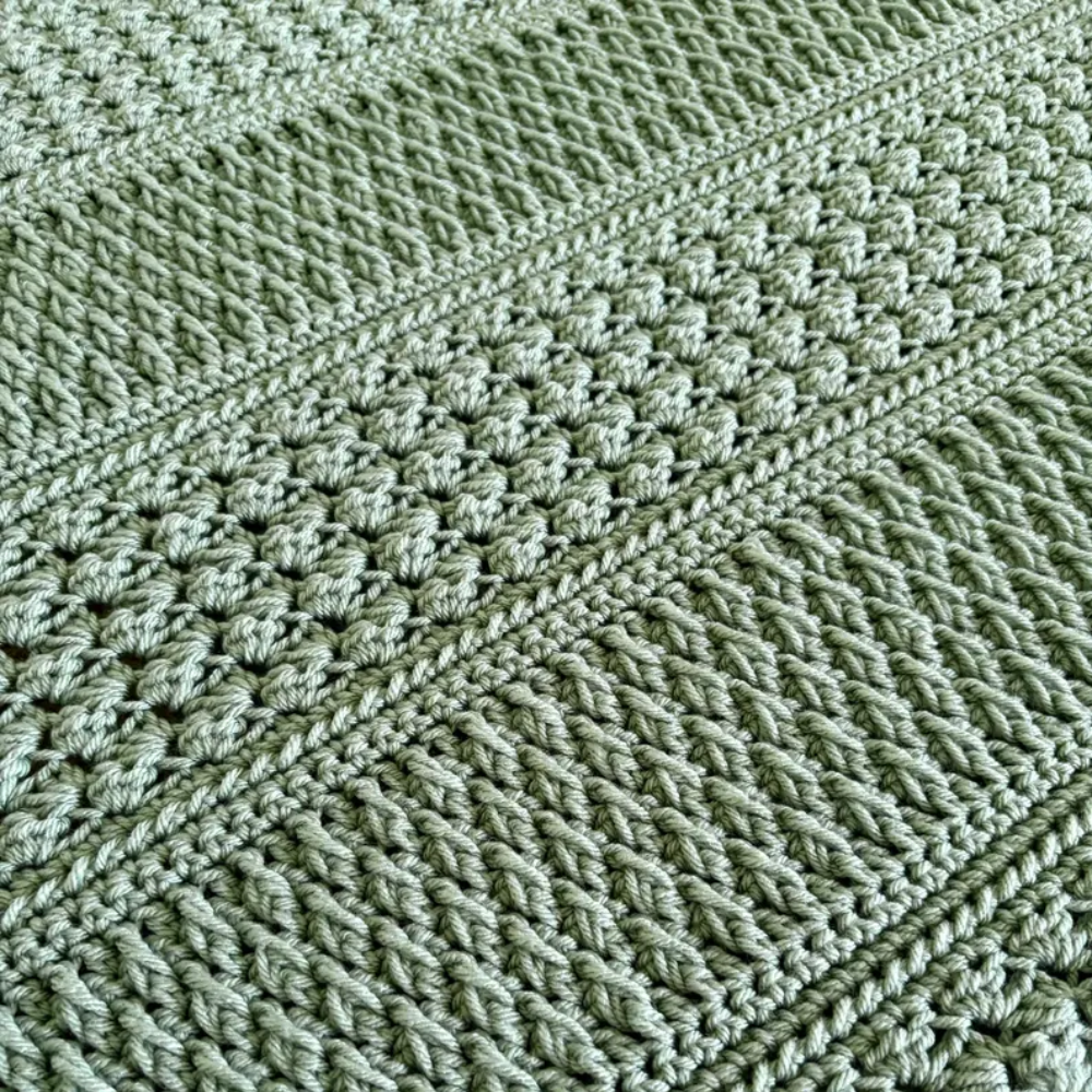 Field and Forest Crochet Throw Crochet Pattern