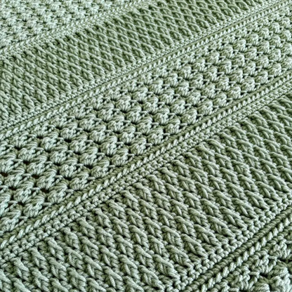 Field and Forest Crochet Throw Crochet Pattern