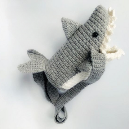 Shark Hug Bottle Cozy Crochet Pattern