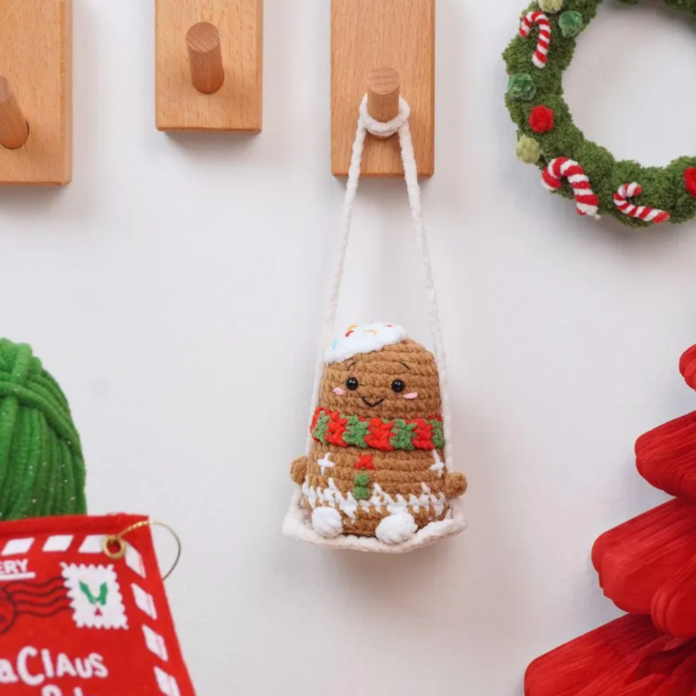 Gingerbread On Swing Crochet Pattern