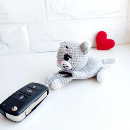 Cat Key Car Cover Crochet Pattern