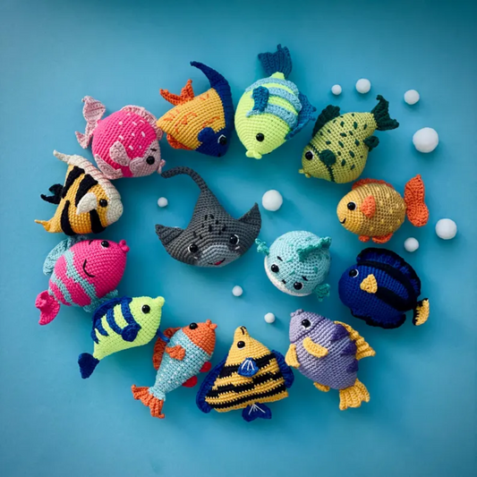 Ocean Fish Fantasy Crochet Pattern Set