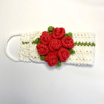 Blooming Roses Mug Cozy Crochet Pattern