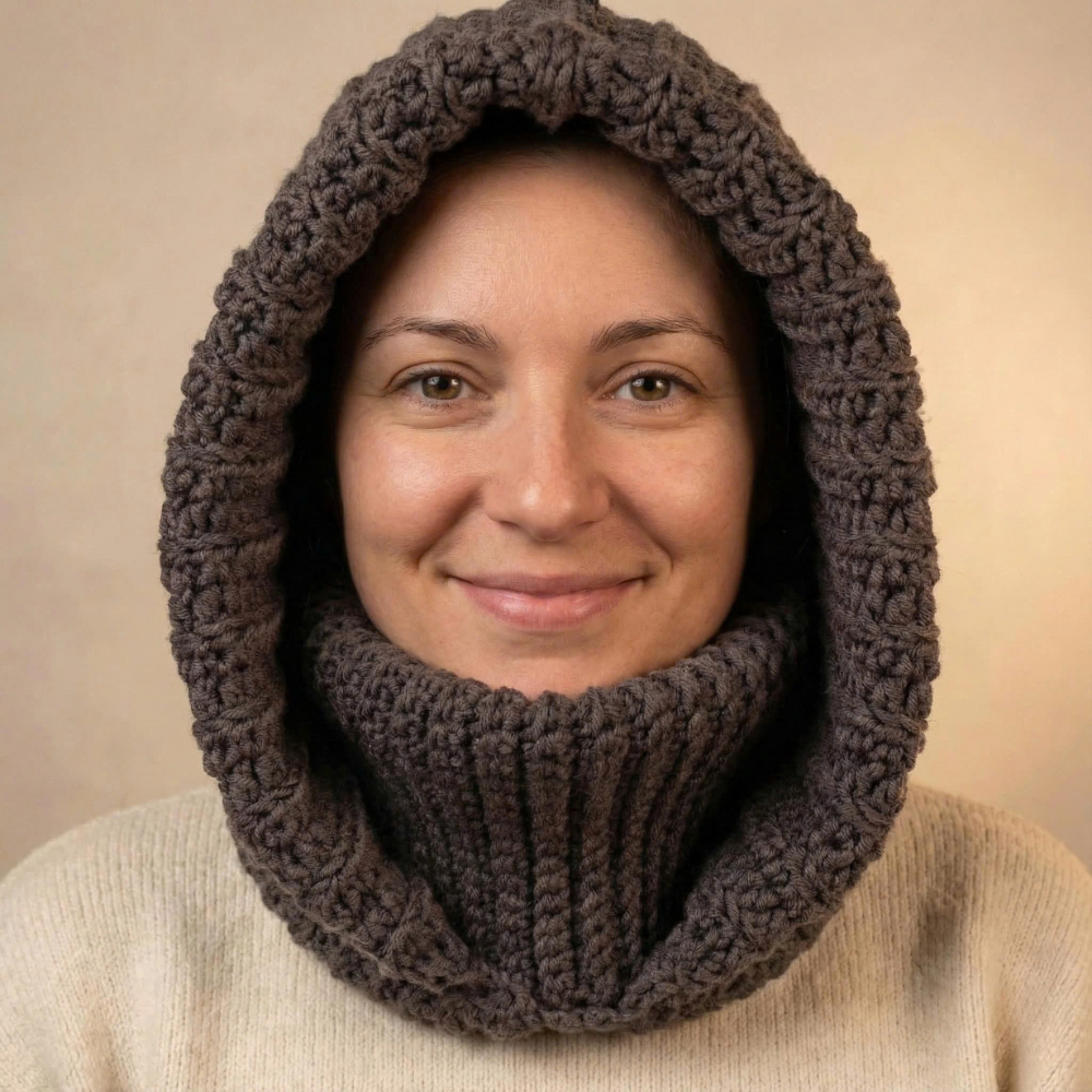 Cozy Hooded Cowl Crochet Pattern