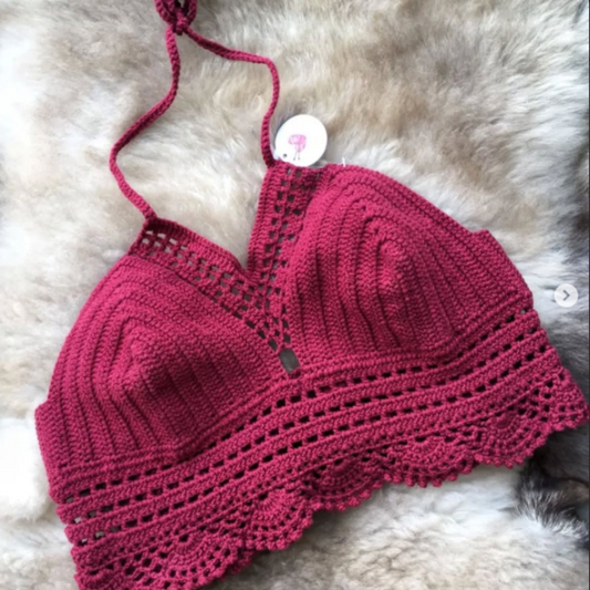 Rose Bloom Top Crochet Pattern