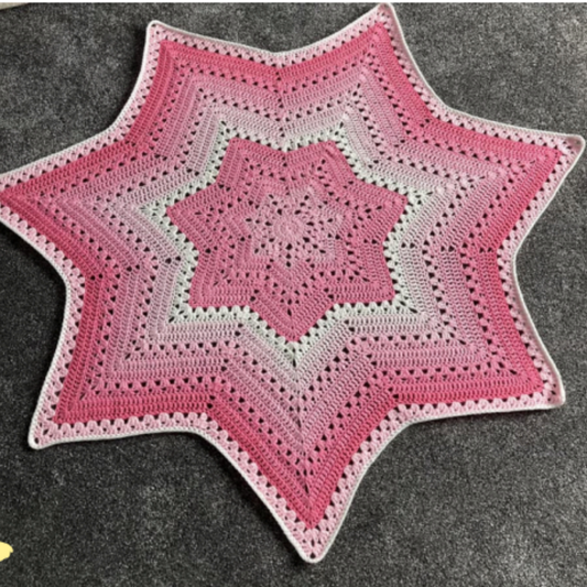 Sweet Starburst Blanket Crochet Pattern