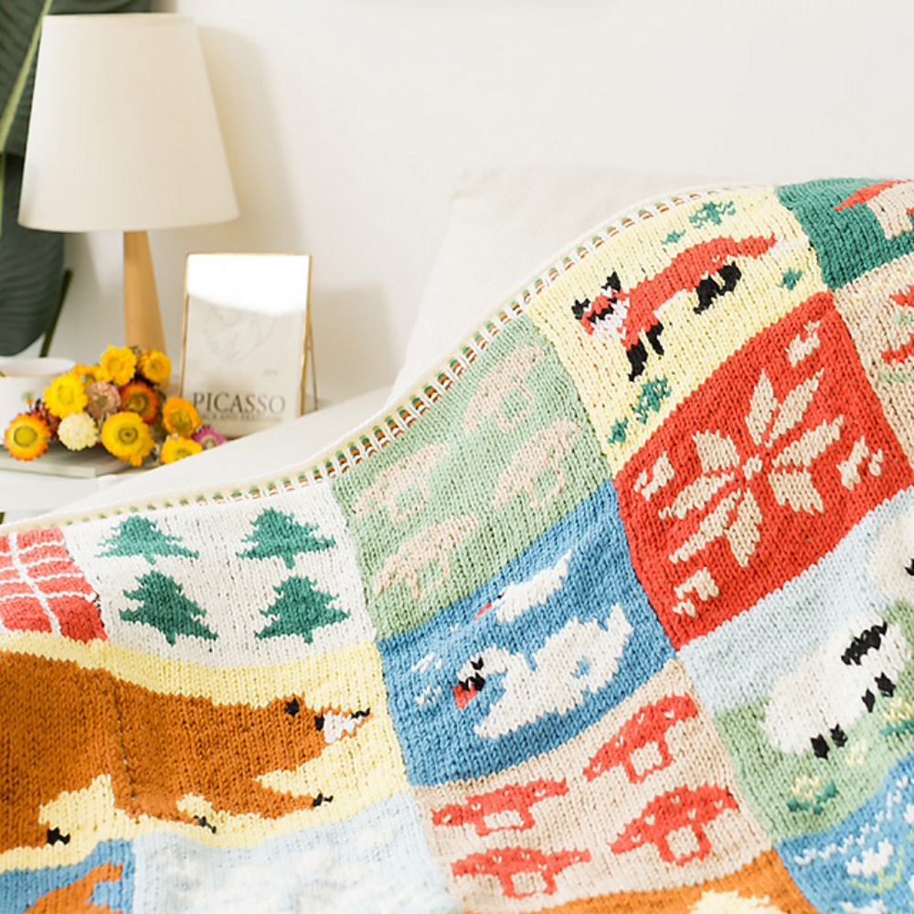Whisperwood Patchwork Blanket Crochet Pattern