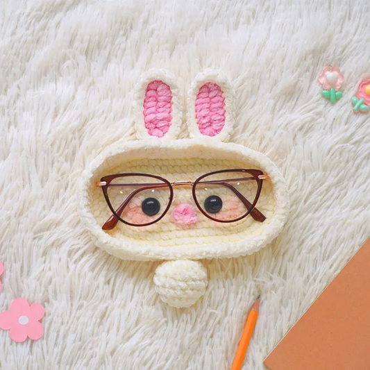 Bunny Eyeglasses Holder Crochet Pattern