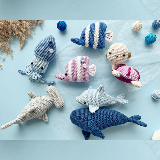 Sweet Sea Animal Crochet Pattern Set