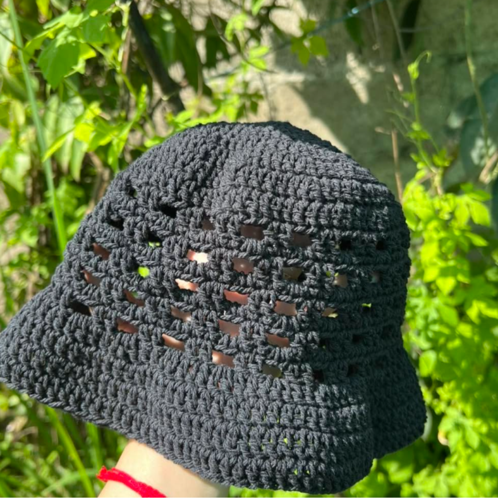 Breezy Blocks Bucket Hat  Crochet Pattern
