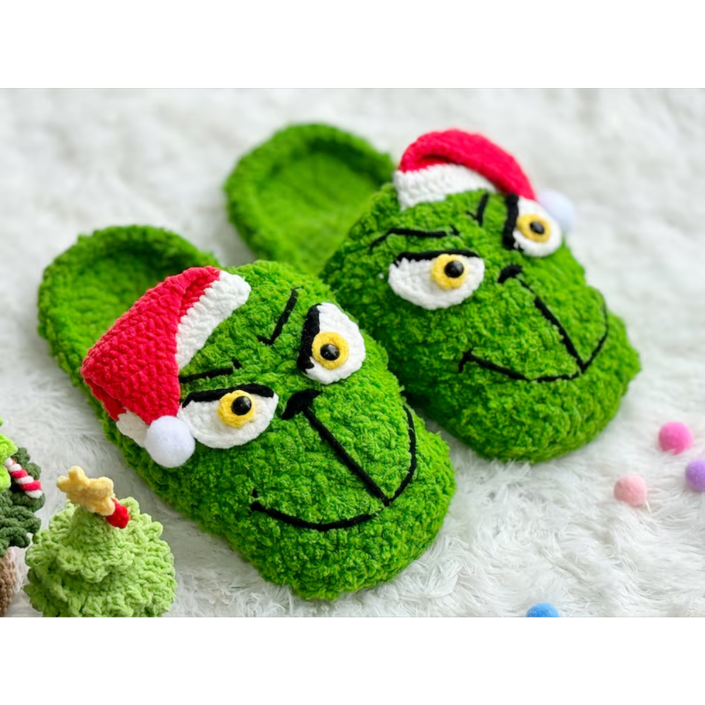 Reindeer Slippers Crochet Pattern