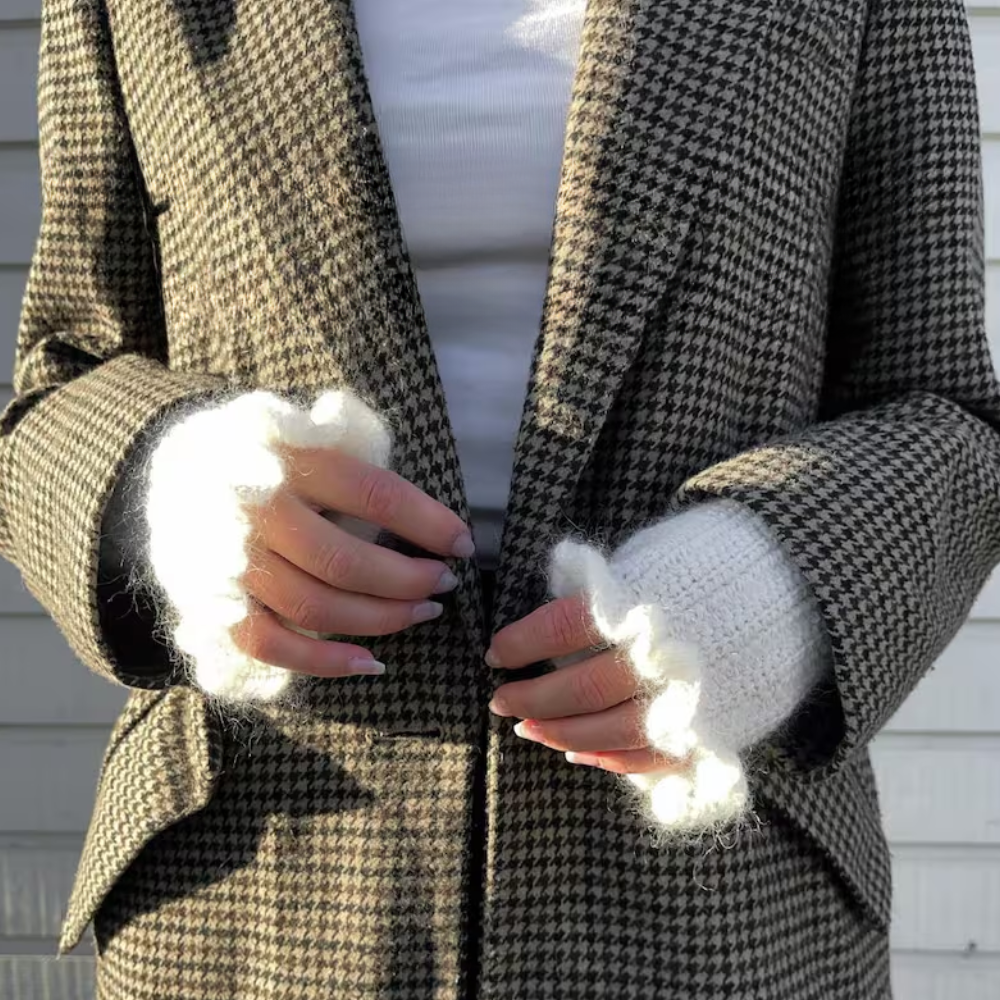 Fluffy Wrist Warmers Crochet Pattern