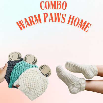 2 in 1 Warm Paws Home Crochet Pattern