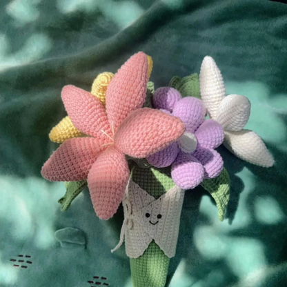 Mini Crochet Plush Bouquet Crochet Pattern