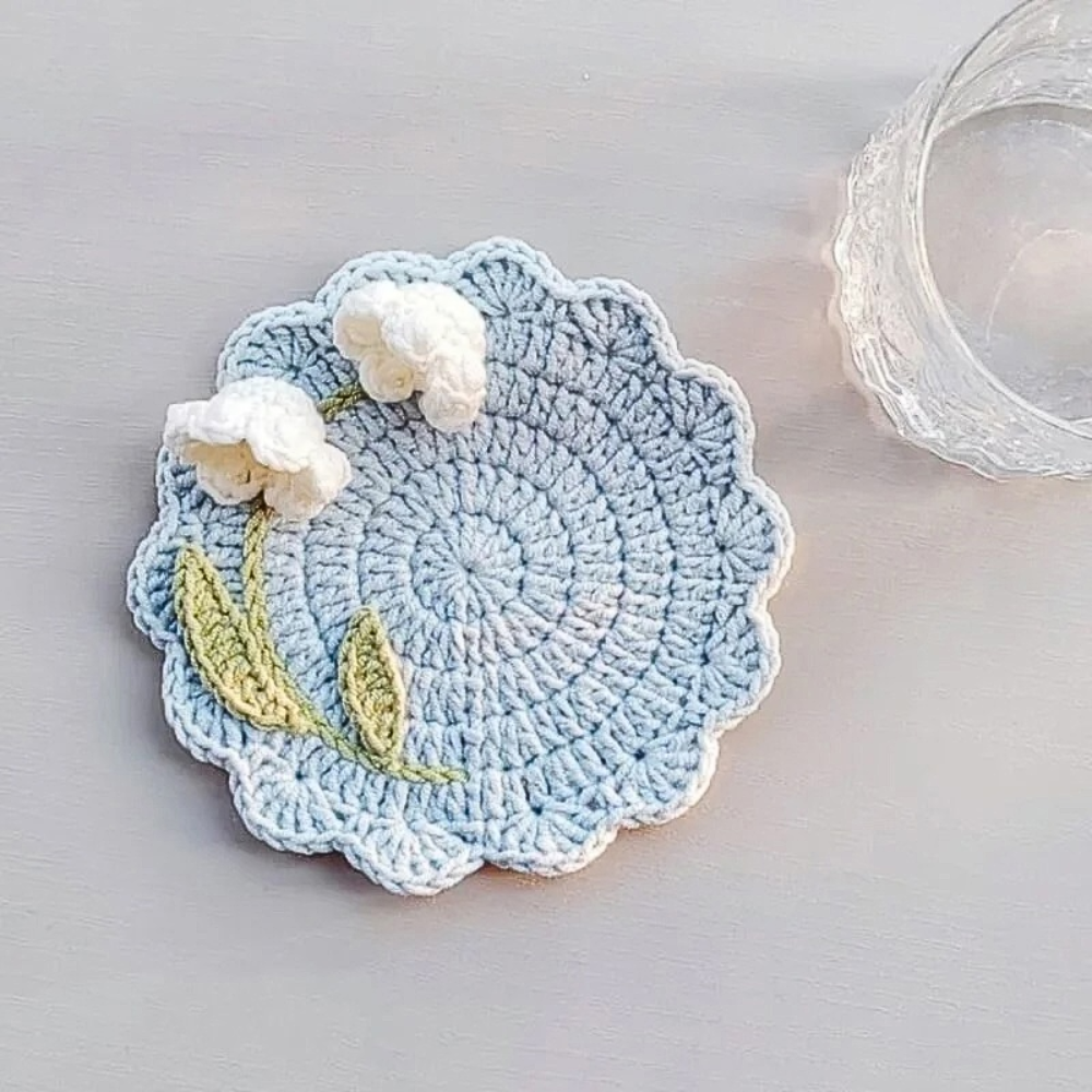 Lily Bloom Coaster Crochet Pattern