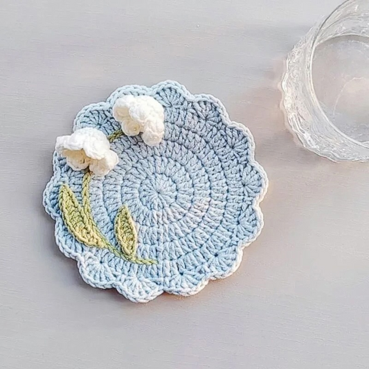 Lily Bloom Coaster Crochet Pattern
