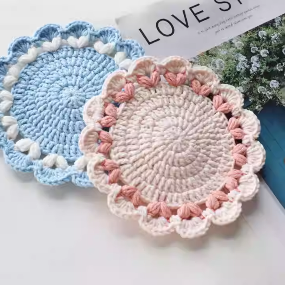 Lily Bloom Coaster Crochet Pattern