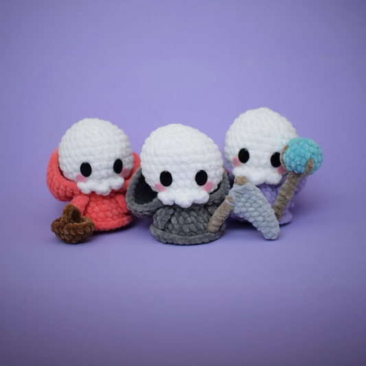Cute Reaper Trio Crochet Pattern
