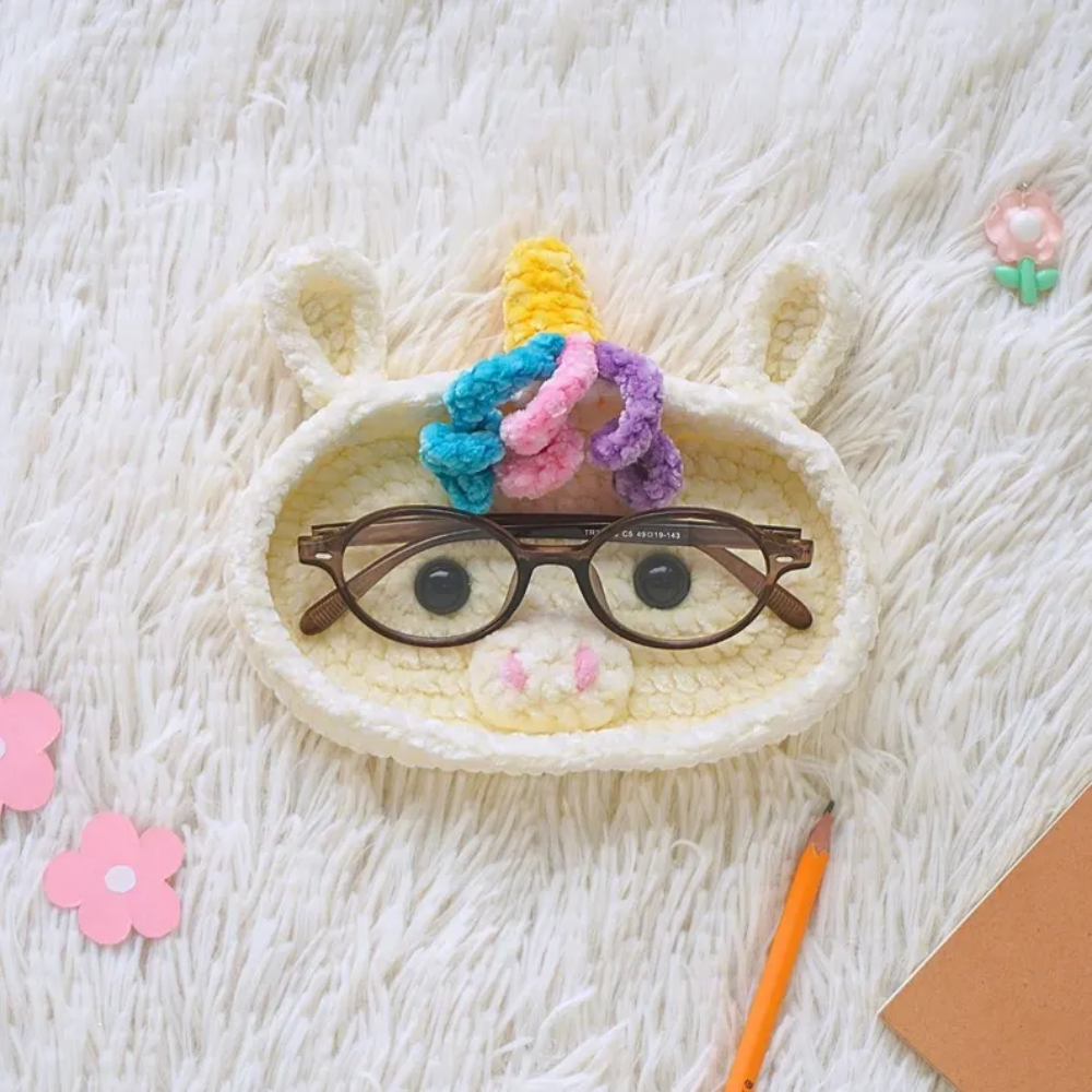 Combo 6 in 1 Whimsical Animal Eyeglass Holder Crochet Pattern