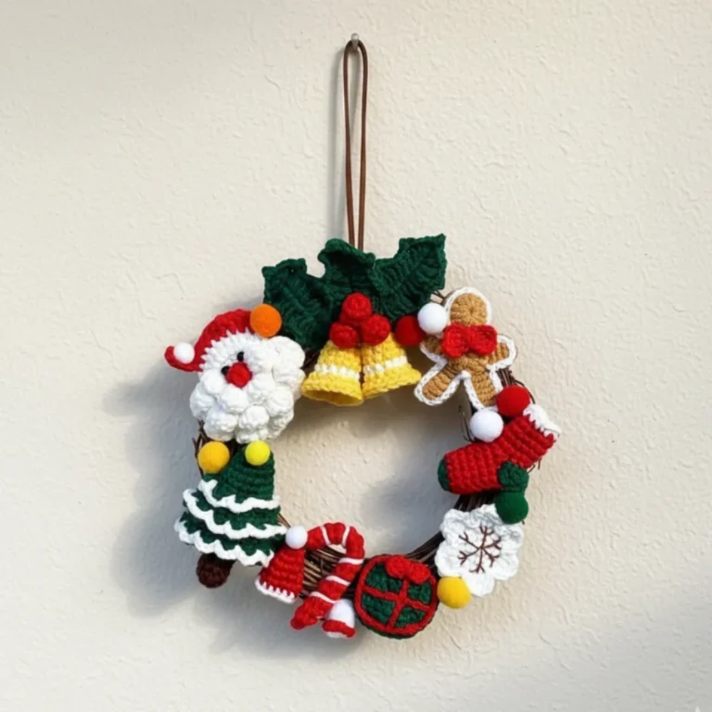 Candyland Christmas Wreath Crochet Pattern