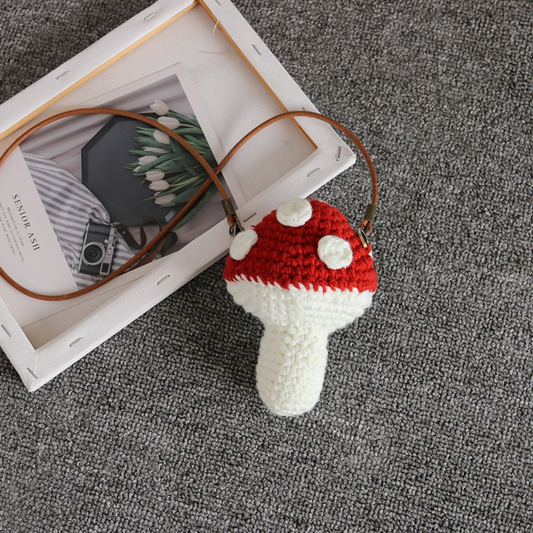 Mushroom Charm Pouch Crochet Pattern