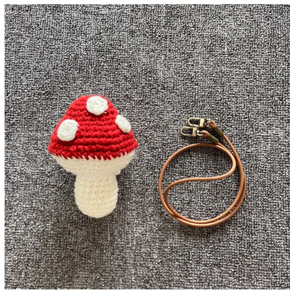 Mushroom Charm Pouch Crochet Pattern